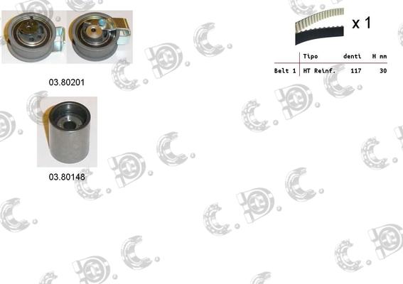 Autokit 04.5321 - Zobsiksnas komplekts ps1.lv