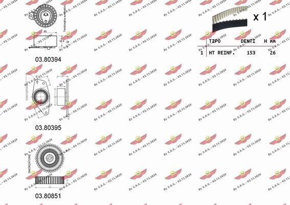 Autokit 04.5328 - Zobsiksnas komplekts ps1.lv