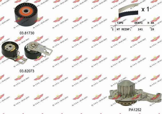 Autokit 04.5374PA - Ūdenssūknis + Zobsiksnas komplekts ps1.lv