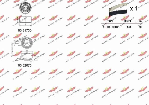 Autokit 04.5374 - Zobsiksnas komplekts ps1.lv