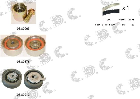 Autokit 04.5291 - Zobsiksnas komplekts ps1.lv