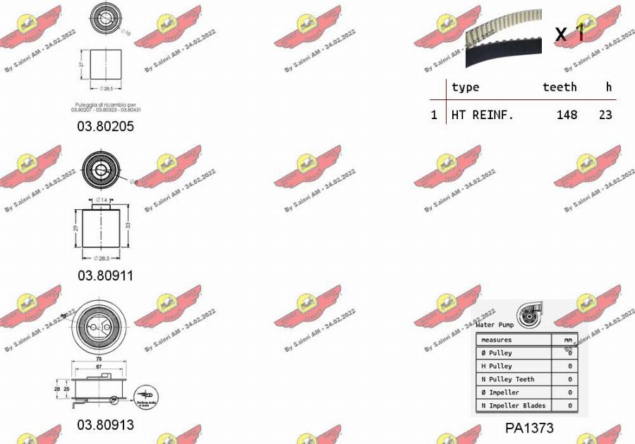 Autokit 04.5298PA - Ūdenssūknis + Zobsiksnas komplekts ps1.lv