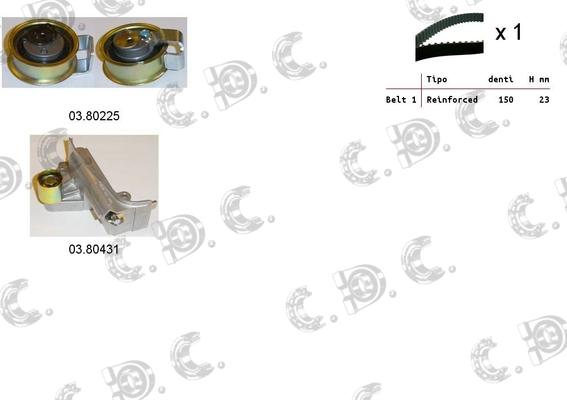 Autokit 04.5244 - Zobsiksnas komplekts ps1.lv