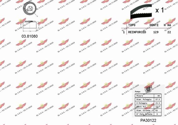 Autokit 04.5251PA2 - Ūdenssūknis + Zobsiksnas komplekts ps1.lv