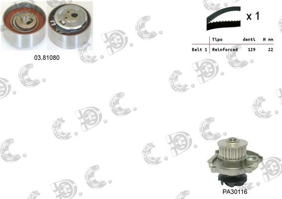 Autokit 04.5251PA - Ūdenssūknis + Zobsiksnas komplekts ps1.lv