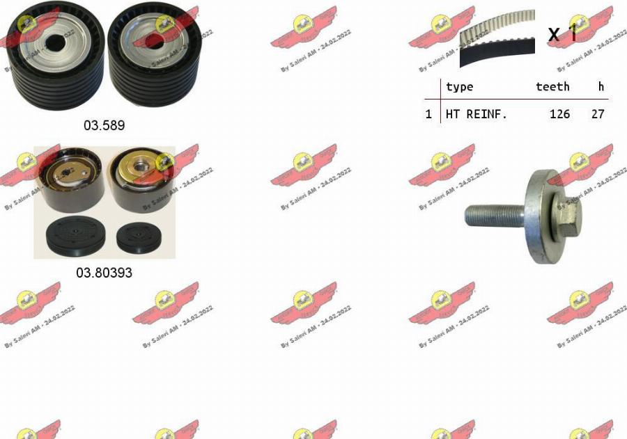 Autokit 04.5261PA - Ūdenssūknis + Zobsiksnas komplekts ps1.lv