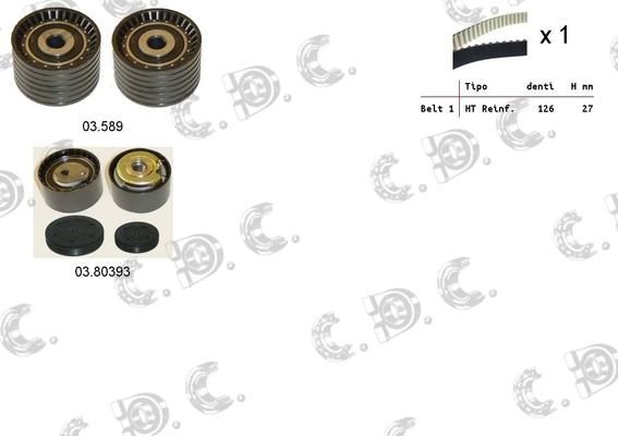 Autokit 04.5261 - Zobsiksnas komplekts ps1.lv