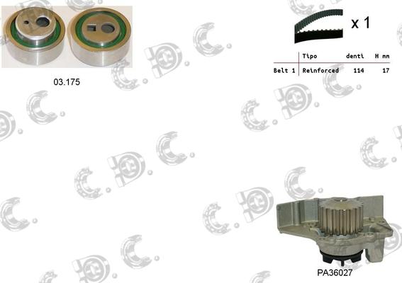 Autokit 04.5211PA - Ūdenssūknis + Zobsiksnas komplekts ps1.lv