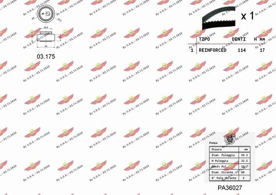 Autokit 04.5211PA - Ūdenssūknis + Zobsiksnas komplekts ps1.lv