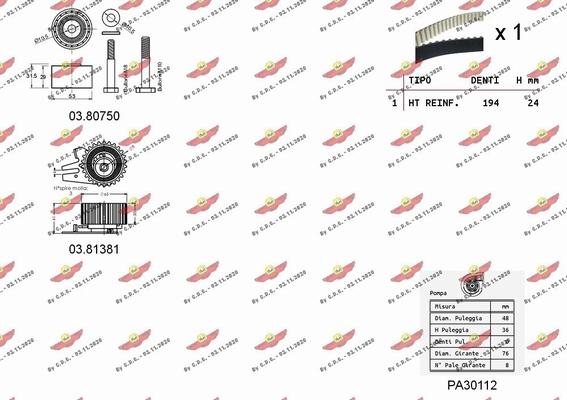 Autokit 04.5283PA - Ūdenssūknis + Zobsiksnas komplekts ps1.lv