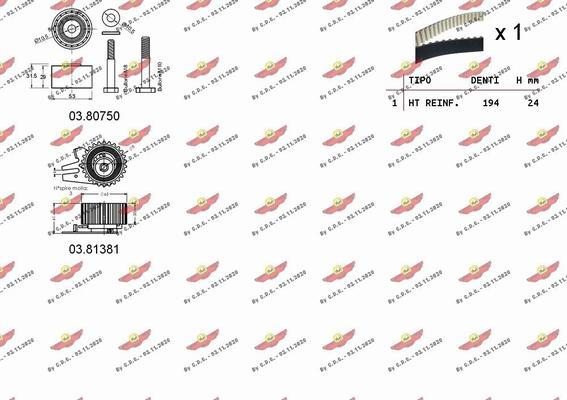 Autokit 04.5283 - Zobsiksnas komplekts ps1.lv