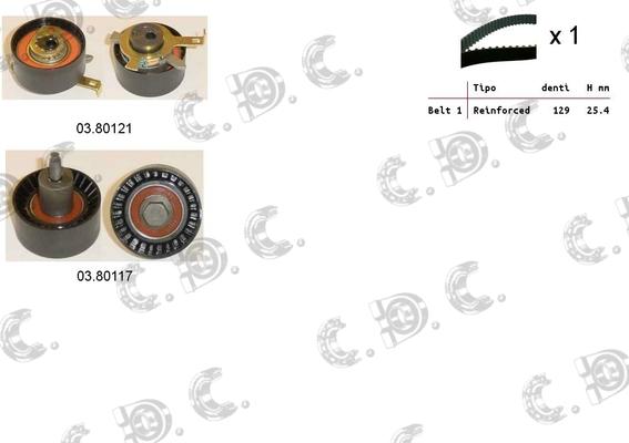 Autokit 04.5220 - Zobsiksnas komplekts ps1.lv