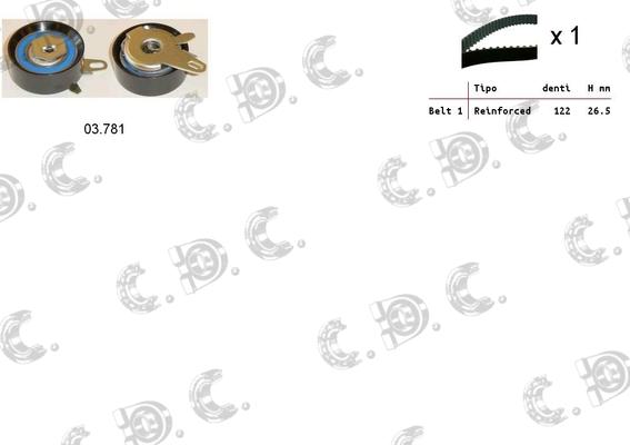 Autokit 04.5222 - Zobsiksnas komplekts ps1.lv