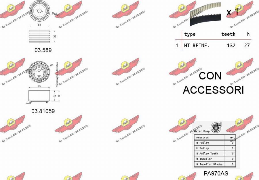 Autokit 04.5278PA - Ūdenssūknis + Zobsiksnas komplekts ps1.lv