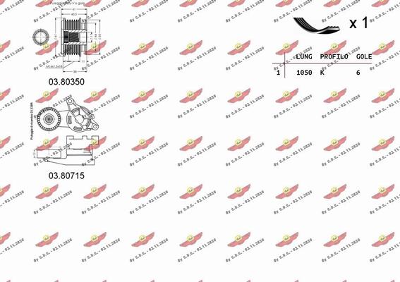 Autokit 06.0046 - Ķīļrievu siksnu komplekts ps1.lv