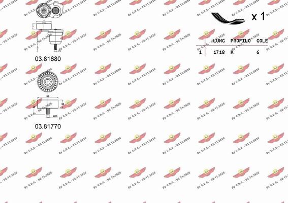 Autokit 06.0063 - Ķīļrievu siksnu komplekts ps1.lv