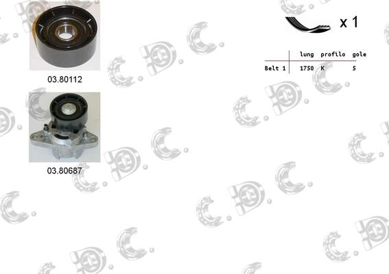 Autokit 06.0027 - Ķīļrievu siksnu komplekts ps1.lv