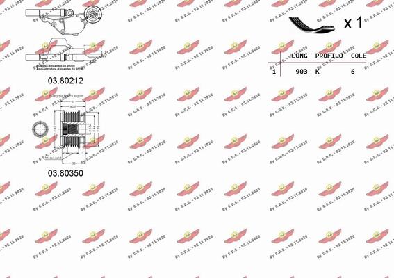 Autokit 06.0109 - Ķīļrievu siksnu komplekts ps1.lv