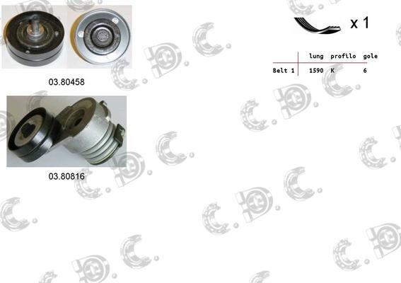 Autokit 06.0114 - Ķīļrievu siksnu komplekts ps1.lv