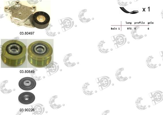 Autokit 06.0111 - Ķīļrievu siksnu komplekts ps1.lv