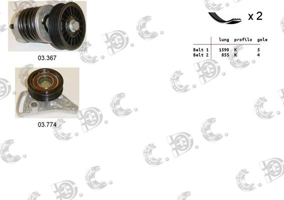 Autokit 06.0121 - Ķīļrievu siksnu komplekts ps1.lv