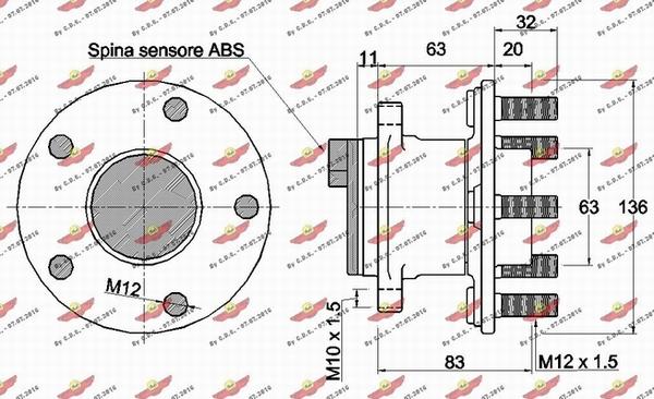 Autokit 01.98048 - Riteņa rumbas gultņa komplekts ps1.lv