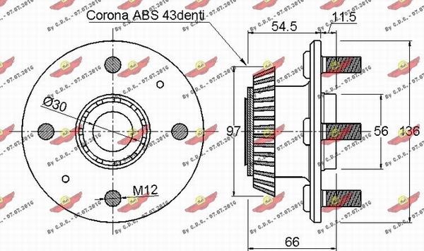 Autokit 01.98011 - Riteņa rumbas gultņa komplekts ps1.lv