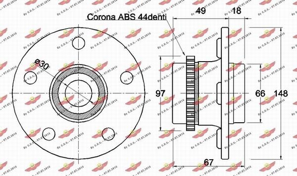 Autokit 01.98184 - Riteņa rumbas gultņa komplekts ps1.lv