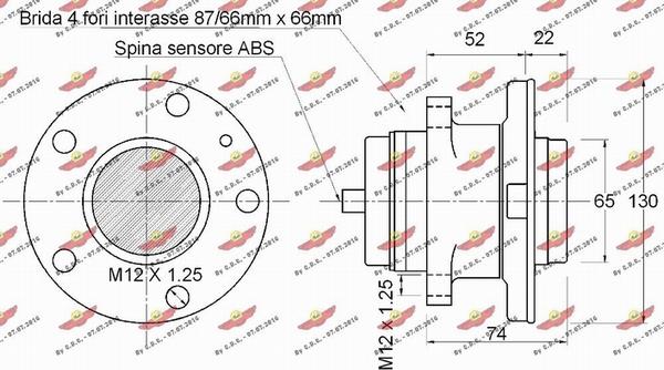 Autokit 01.98242 - Riteņa rumbas gultņa komplekts ps1.lv