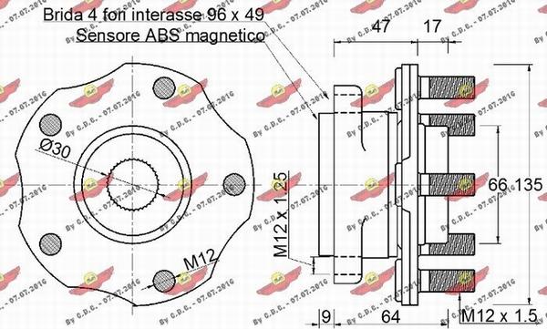 Autokit 01.98253 - Riteņa rumbas gultņa komplekts ps1.lv