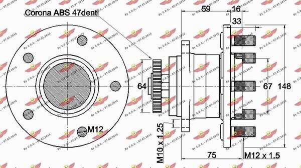 Autokit 01.97964 - Riteņa rumbas gultņa komplekts ps1.lv