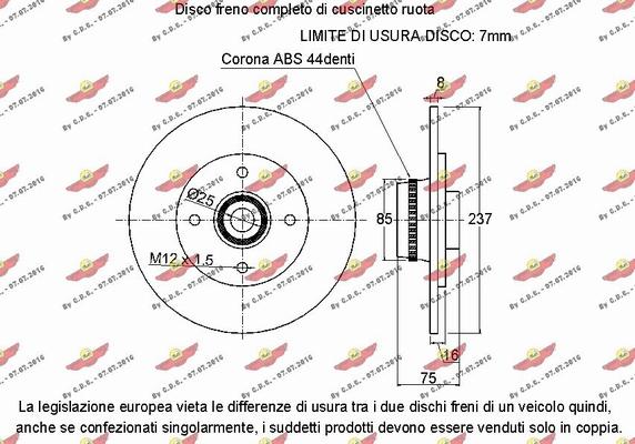 Autokit 01.97932 - Bremžu diski ps1.lv