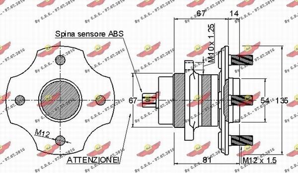 Autokit 01.97445 - Riteņa rumbas gultņa komplekts ps1.lv