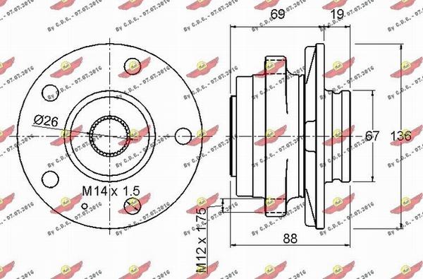 Autokit 01.97463 - Riteņa rumbas gultņa komplekts ps1.lv