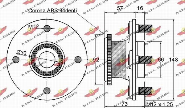 Autokit 01.97487 - Riteņa rumbas gultņa komplekts ps1.lv