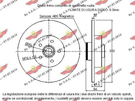 Autokit 01.97563 - Bremžu diski ps1.lv