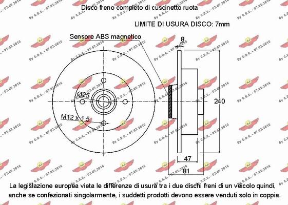 Autokit 01.97504D - Bremžu diski ps1.lv