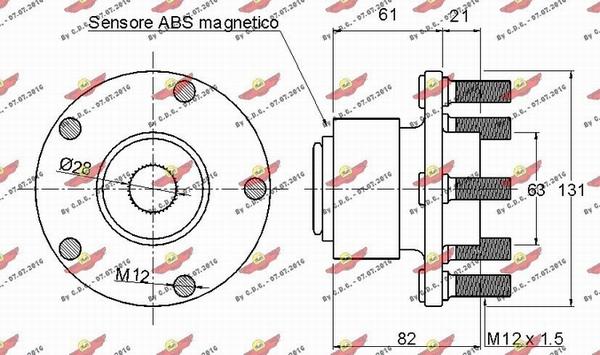 Autokit 01.97535 - Riteņa rumbas gultņa komplekts ps1.lv