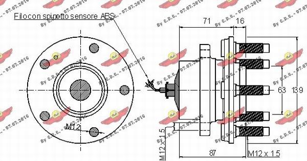 Autokit 01.97533 - Riteņa rumbas gultņa komplekts ps1.lv