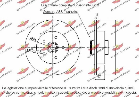 Autokit 01.97852 - Bremžu diski ps1.lv