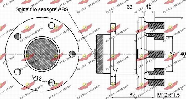 Autokit 01.97857 - Riteņa rumbas gultņa komplekts ps1.lv