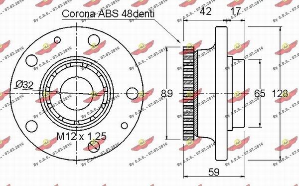 Autokit 01.97364 - Riteņa rumbas gultņa komplekts ps1.lv