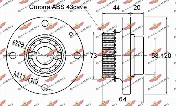 Autokit 01.97319 - Riteņa rumbas gultņa komplekts ps1.lv