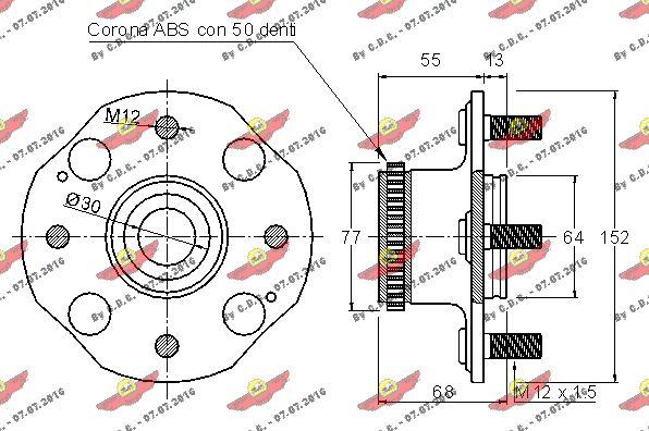 Autokit 01.97239 - Riteņa rumbas gultņa komplekts ps1.lv