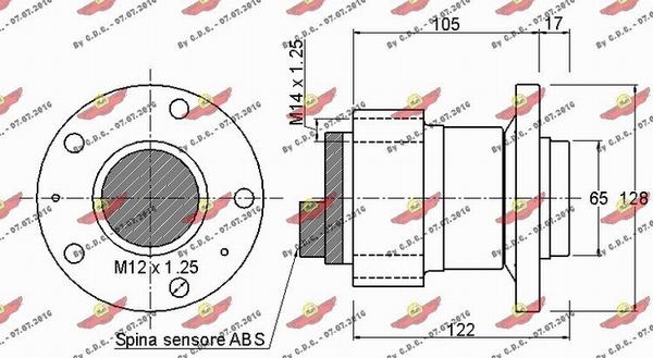 Autokit 01.97755 - Riteņa rumbas gultņa komplekts ps1.lv