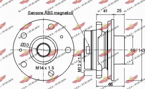 Autokit 01.97768 - Riteņa rumbas gultņa komplekts ps1.lv