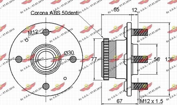 Autokit 01.882 - Riteņa rumbas gultņa komplekts ps1.lv