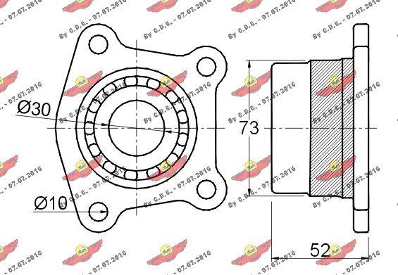 Autokit 01.235 - Riteņa rumbas gultņa komplekts ps1.lv