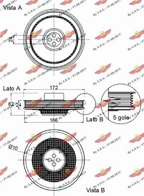 Autokit 03.90340 - Piedziņas skriemelis, Kloķvārpsta ps1.lv