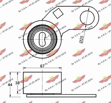 Autokit 03.437 - Spriegotājrullītis, Gāzu sadales mehānisma piedziņas siksna ps1.lv